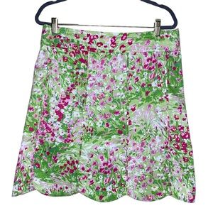 Floral Scalloped Hem Rafael Skirt